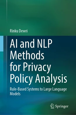 Abbildung von Dewri | AI and NLP Methods for Privacy Policy Analysis | 1. Auflage | 2026 | beck-shop.de
