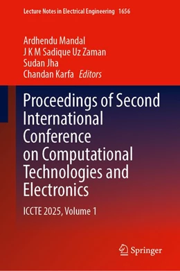 Abbildung von Mandal / Karfa | Proceedings of Second International Conference on Computational Technologies and Electronics | 1. Auflage | 2026 | beck-shop.de