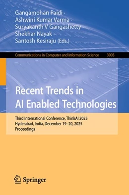 Abbildung von Varma / Paidi | Recent Trends in AI Enabled Technologies | 1. Auflage | 2026 | beck-shop.de