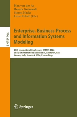 Abbildung von Aa / Guizzardi | Enterprise, Business-Process and Information Systems Modeling | 1. Auflage | 2026 | beck-shop.de