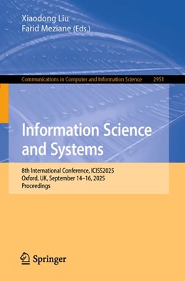 Abbildung von Meziane / Liu | Information Science and Systems | 1. Auflage | 2026 | beck-shop.de