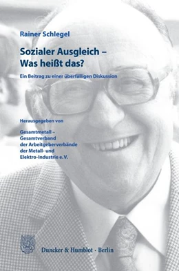 Abbildung von Schlegel | Sozialer Ausgleich - Was heißt das? | 1. Auflage | 2026 | beck-shop.de