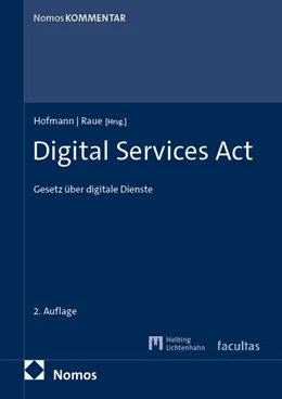 Abbildung von Hofmann / Raue | Digital Services Act | 2. Auflage | 2026 | beck-shop.de