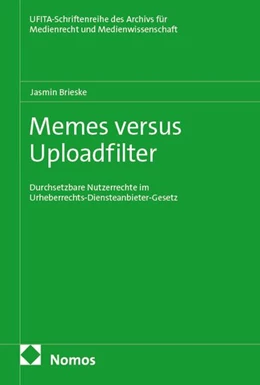 Abbildung von Brieske | Memes versus Uploadfilter | 1. Auflage | 2026 | beck-shop.de
