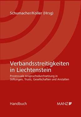 Abbildung von Schumacher / Koller | Verbandsstreitigkeiten in Liechtenstein | 1. Auflage | 2026 | beck-shop.de