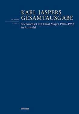 Abbildung von Jaspers / Hartmann | Briefwechsel mit Ernst Mayer 1907–1952 in Auswahl | 1. Auflage | 2026 | beck-shop.de