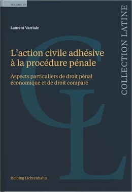 Abbildung von Varriale | L’action civile adhésive à la procédure pénale | 1. Auflage | 2026 | 39 | beck-shop.de
