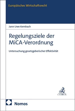 Abbildung von Kernbach | Regelungsziele der MiCA-Verordnung | 1. Auflage | 2026 | 95 | beck-shop.de