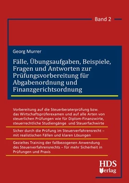 Abbildung von Murrer | Fälle, Übungsaufgaben, Beispiele, Fragen und Antworten zur Prüfungsvorbereitung für Abgabenordnung und Finanzgerichtsordnung | 1. Auflage | 2026 | beck-shop.de