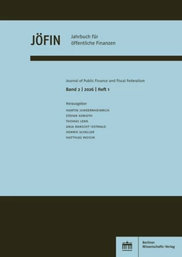 Abbildung von Junkernheinrich / Korioth | Jahrbuch für öffentliche Finanzen 2 (2026) 1 | 1. Auflage | 2026 | beck-shop.de