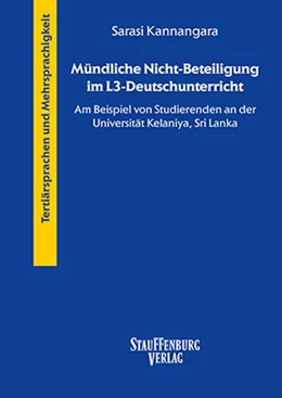 Abbildung von Kannangara | Mündliche Nicht-Beteiligung im L3-Deutschunterricht | 1. Auflage | 2023 | beck-shop.de