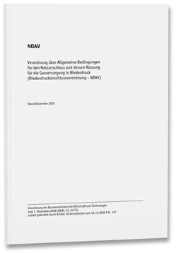 Abbildung von NDAV Gas – Niederdruckanschlussverordnung | 1. Auflage | 2026 | beck-shop.de