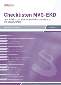 Abbildung von Fey | Checklisten MVG-EKD | 1. Auflage | 2026 | beck-shop.de