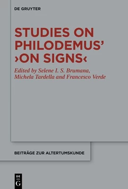 Abbildung von Brumana / Tardella | Studies on Philodemus’ ›On Signs‹ | 1. Auflage | 2026 | 435 | beck-shop.de