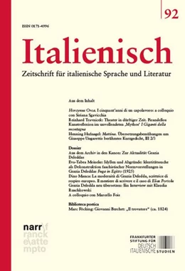Abbildung von Föcking / Lüderssen | Italienisch Band 92 | 46. Jahrgang, Heft 2 | 1. Auflage | 2026 | beck-shop.de