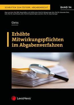 Abbildung von Gleiss | Erhöhte Mitwirkungspflichten im Abgabenverfahren | 1. Auflage | 2026 | beck-shop.de