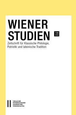 Abbildung von Heil | Wiener Studien - Zeitschrift für Klassische Philologie, Patristik und lateinische Tradition. Band 139/2026 | 1. Auflage | 2026 | beck-shop.de