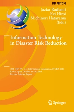 Abbildung von Radianti / Hiroi | Information Technology in Disaster Risk Reduction | 1. Auflage | 2026 | beck-shop.de