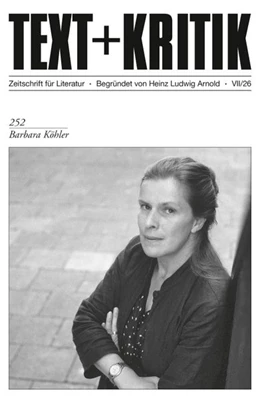 Abbildung von Hamann | TEXT + KRITIK 252 - Barbara Köhler | 1. Auflage | 2026 | beck-shop.de