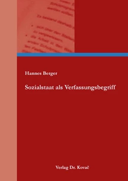 Abbildung von Berger | Sozialstaat als Verfassungsbegriff | 1. Auflage | 2026 | 60 | beck-shop.de