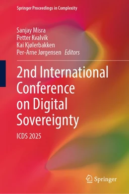 Abbildung von Misra / Kvalvik | 2nd International Conference on Digital Sovereignty | 1. Auflage | | beck-shop.de