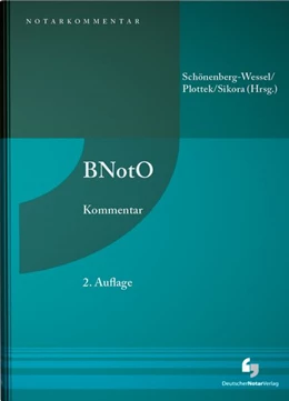 Abbildung von Schönenberg-Wessel / Plottek | BNotO | 2. Auflage | 2026 | beck-shop.de