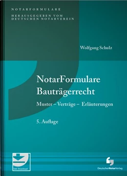 Abbildung von Schulz | NotarFormulare Bauträgerrecht | 5. Auflage | 2026 | beck-shop.de