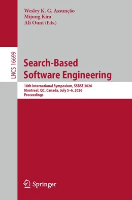 Abbildung von Assunção / Kim | Search-Based Software Engineering | 1. Auflage | 2026 | beck-shop.de