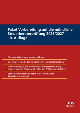 Abbildung von Dauber / Fränznick | Paket Vorbereitung auf die mündliche Steuerberaterprüfung 2026/2027 | 10. Auflage | 2026 | beck-shop.de