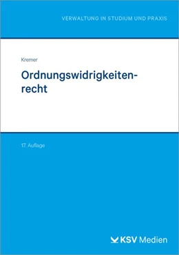 Abbildung von Kremer | Ordnungswidrigkeitenrecht | 17. Auflage | 2026 | beck-shop.de