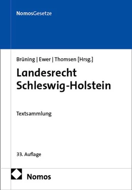 Abbildung von Brüning / Ewer | Landesrecht Schleswig-Holstein | 33. Auflage | 2026 | beck-shop.de