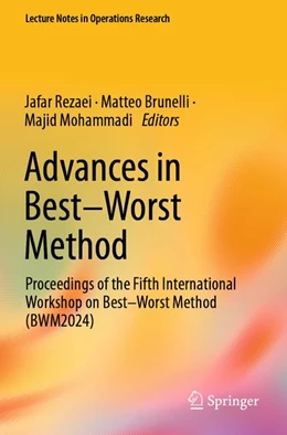 Abbildung von Rezaei / Brunelli | Advances in Best-Worst Method | 1. Auflage | 2026 | beck-shop.de