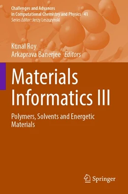 Abbildung von Roy / Banerjee | Materials Informatics III | 1. Auflage | 2026 | beck-shop.de