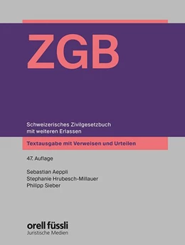Abbildung von Aeppli / Hrubesch | ZGB plus Verweise | 47. Auflage | 2026 | beck-shop.de