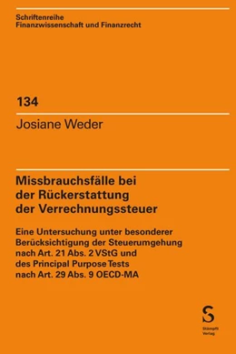 Abbildung von Weder | Missbrauchsfälle bei der Rückerstattung der Verrechnungssteuer | 1. Auflage | 2026 | 134 | beck-shop.de