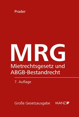 Abbildung von Prader | MRG - Mietrechtsgesetz und ABGB-Mietrecht | 7. Auflage | 2026 | 60 | beck-shop.de