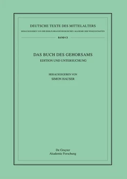 Abbildung von Hauser | Das Buch des Gehorsams | 1. Auflage | 2026 | 101 | beck-shop.de