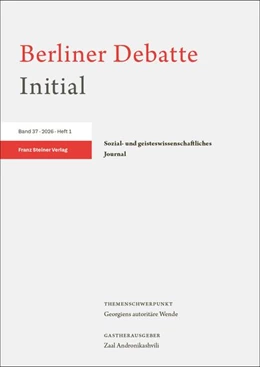 Abbildung von Berliner Debatte Initial 37 (2026) 1 | 1. Auflage | 2026 | beck-shop.de