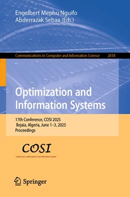 Abbildung von Sebaa / Mephu Nguifo | Optimization and Information Systems | 1. Auflage | 2026 | beck-shop.de