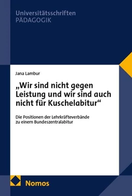 Abbildung von Lambur | „Wir sind nicht gegen Leistung und wir sind auch nicht für Kuschelabitur“ | 1. Auflage | 2026 | 2 | beck-shop.de