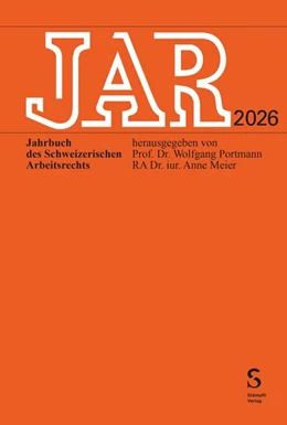 Abbildung von Portmann / Meier | JAR 2026 | 1. Auflage | 2026 | 2026 | beck-shop.de