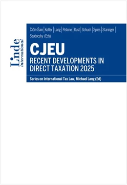 Abbildung von Cicin-Sain / Kofler | CJEU - Recent Developments in Direct Taxation 2025 | 1. Auflage | 2026 | 152 | beck-shop.de