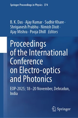 Abbildung von Das / Kumar | Proceedings of the International Conference on Electro-optics and Photonics | 1. Auflage | 2026 | beck-shop.de