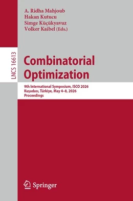 Abbildung von Mahjoub / Kutucu | Combinatorial Optimization | 1. Auflage | 2026 | beck-shop.de