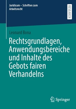 Abbildung von Bona | Rechtsgrundlagen, Anwendungsbereiche und Inhalte des Gebots fairen Verhandelns | 1. Auflage | 2026 | beck-shop.de