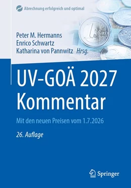 Abbildung von Hermanns / Schwartz | UV-GOÄ 2027 Kommentar | 26. Auflage | 2026 | beck-shop.de