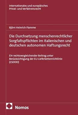 Abbildung von Flamme | Die Durchsetzung menschenrechtlicher Sorgfaltspflichten im italienischen und deutschen autonomen Haftungsrecht | 1. Auflage | 2026 | 48 | beck-shop.de