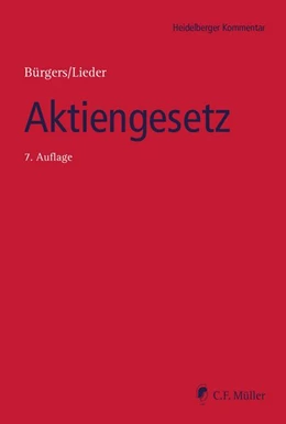 Abbildung von Bürgers / Becker | Aktiengesetz | 7. Auflage | 2026 | beck-shop.de