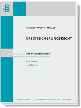 Abbildung von Hemmer / Wüst | Kreditsicherungsrecht | 16. Auflage | 2026 | beck-shop.de