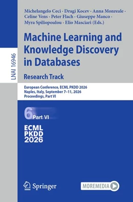 Abbildung von Ceci / Kocev | Machine Learning and Knowledge Discovery in Databases. Research Track | 1. Auflage | 2026 | beck-shop.de